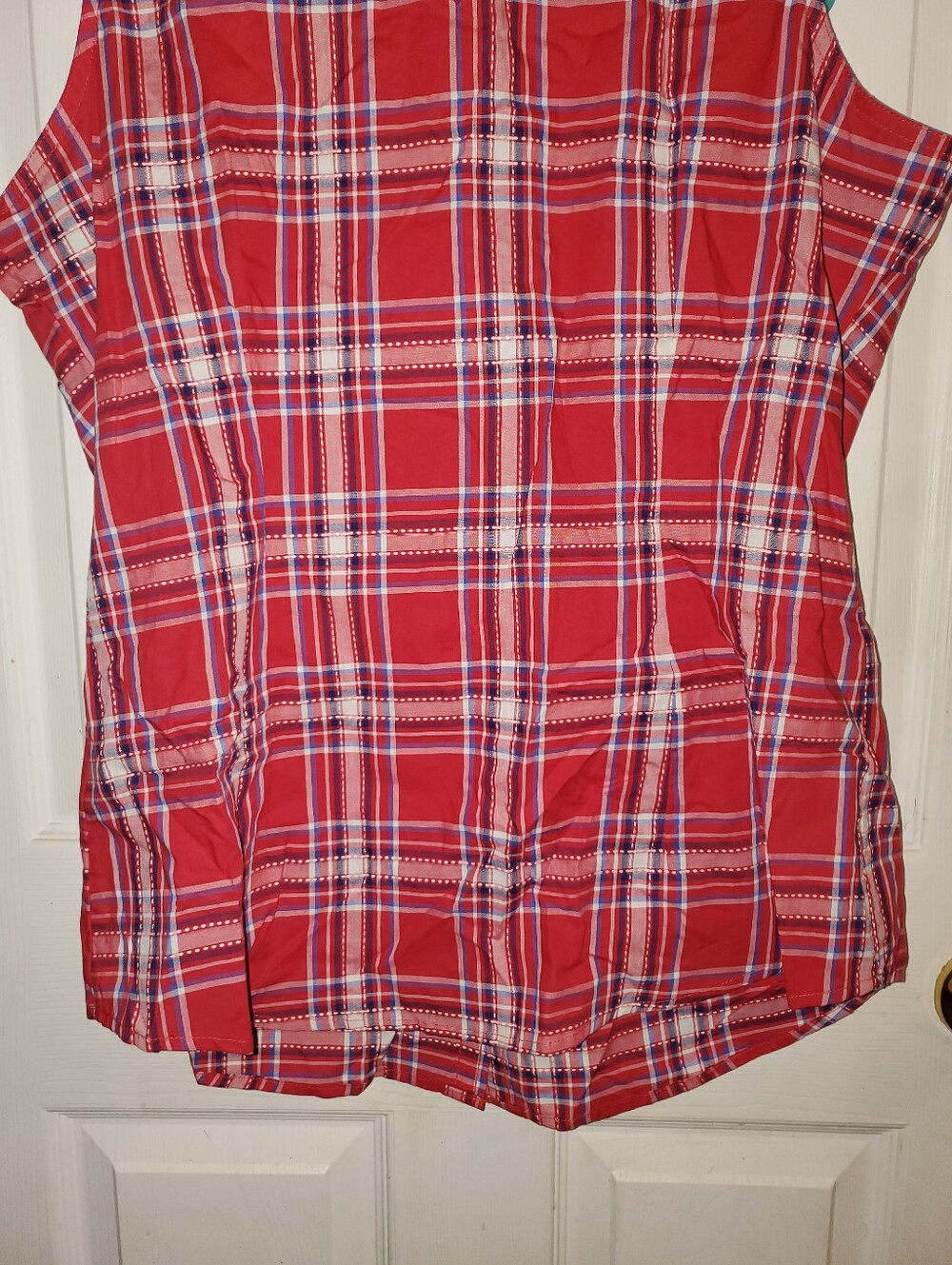 NWT Wrangler Retro Sleeveless Plaid Print Snap Western Shirt - Picture 11 of 14